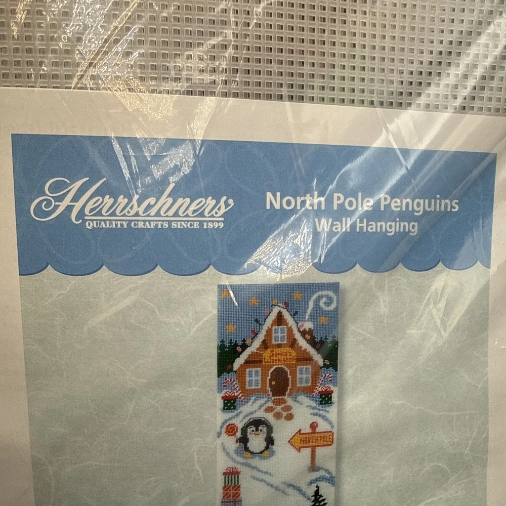herrschners plastic canvas kit Wall Hanging 11 X 40